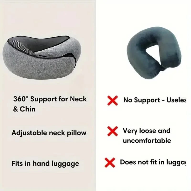 Travel Neck Pillow U-Shaped Memory Foam