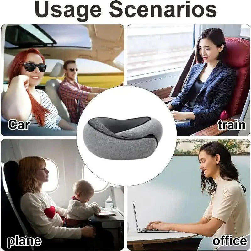 Travel Neck Pillow U-Shaped Memory Foam
